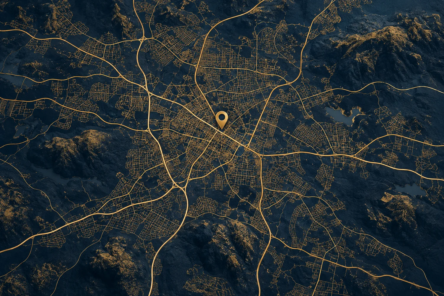 Stylized location illustration; use the directions link for a navigational map